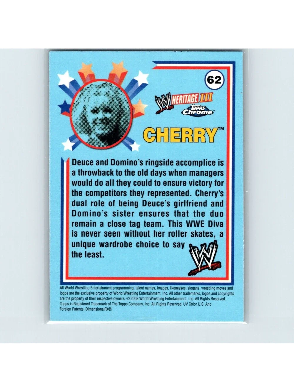 2008 Topps Chrome Heritage III WWE Cherry #62